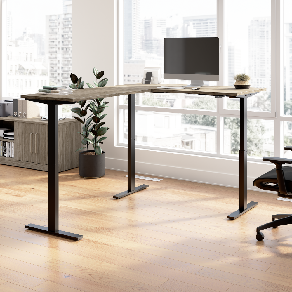 Move 60 Series 60W Height Adjustable L Shaped Standing Desk