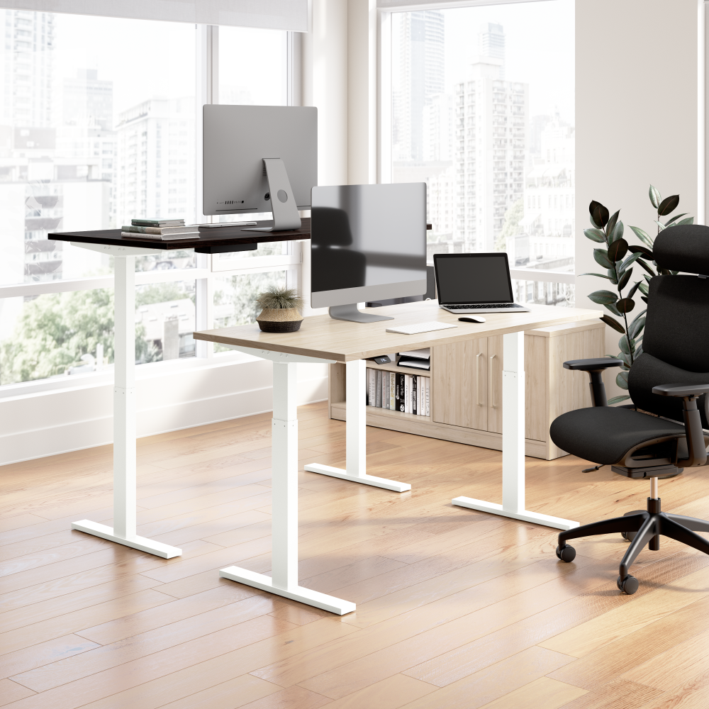 Move 60 Series 60W Height Adjustable L Shaped Standing Desk