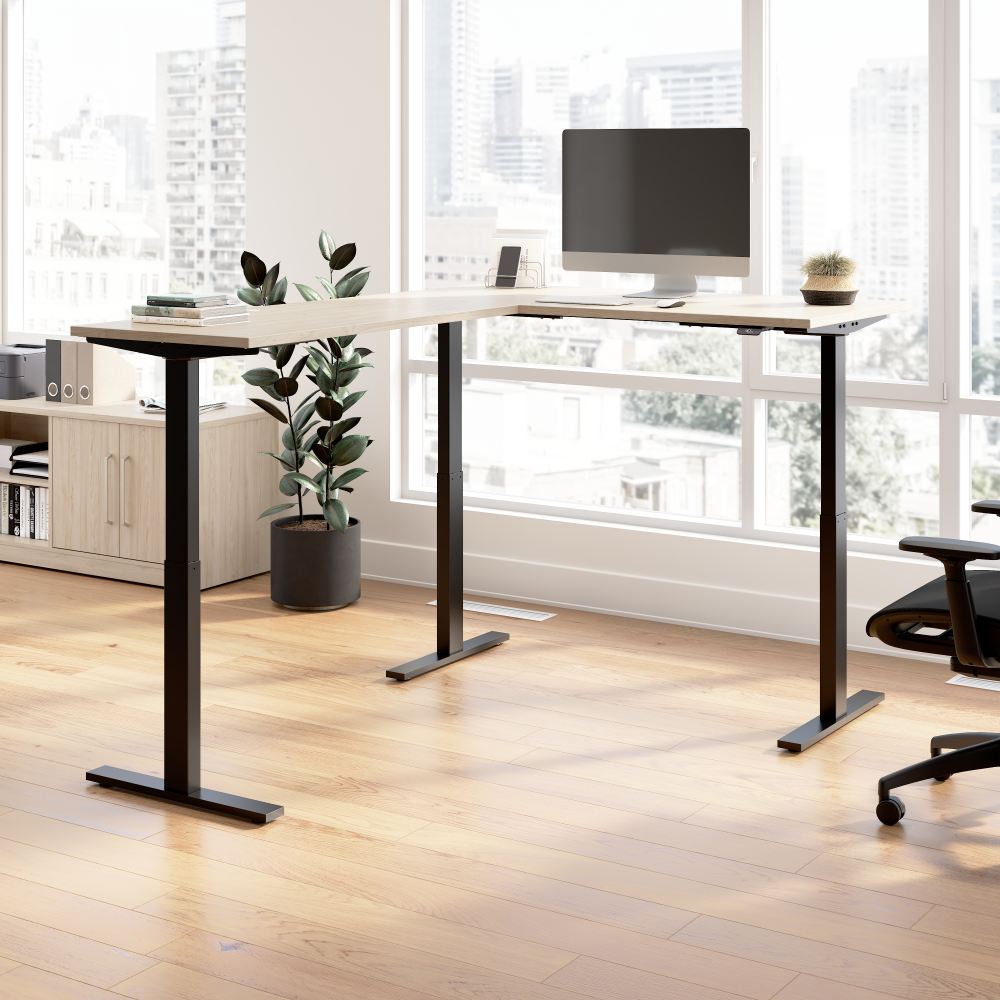 Move 60 Series 60W Height Adjustable L Shaped Standing Desk