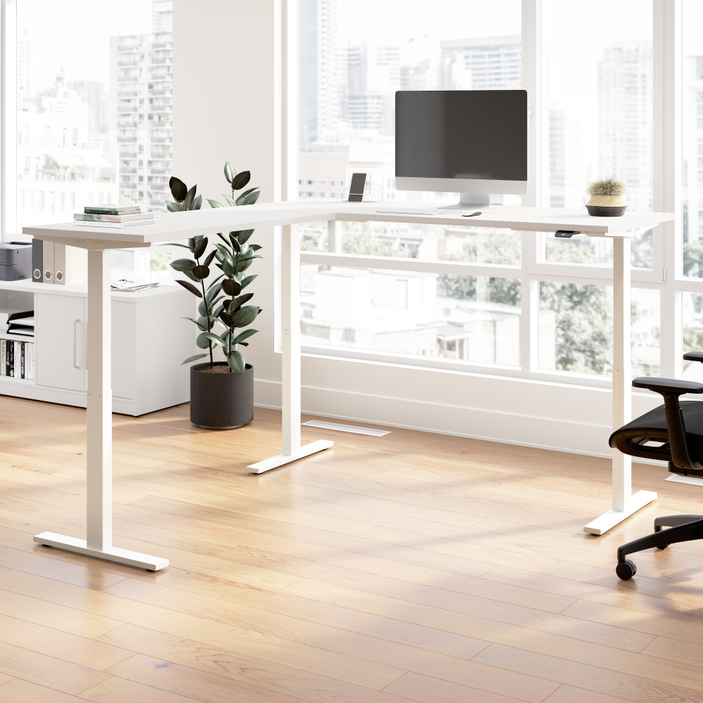 Move 60 Series 72W Height Adjustable L Shaped Standing Desk