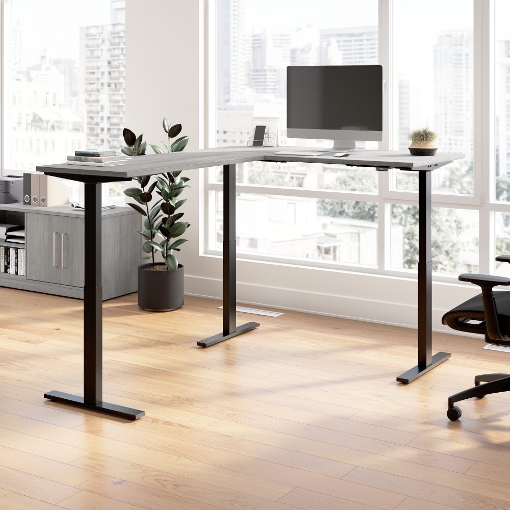 Move 60 Series 60W Height Adjustable L Shaped Standing Desk