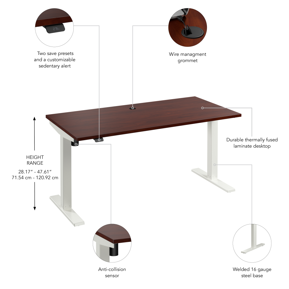 Move 40 Series 60W x 30D Electric Height Adjustable Standing Desk