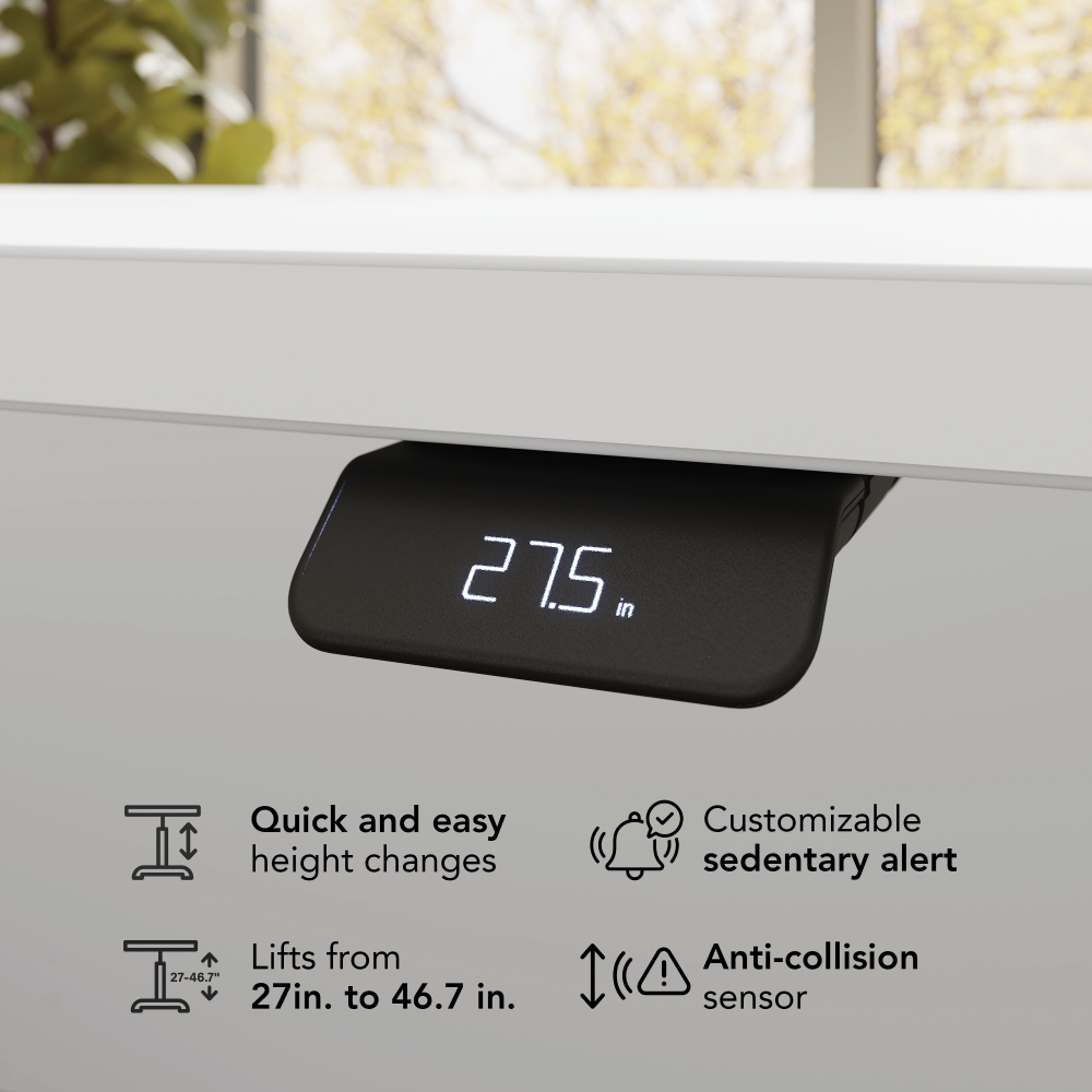 Stratus 60W x 30D Electric Standing Desk with Drawers and Modesty Panel