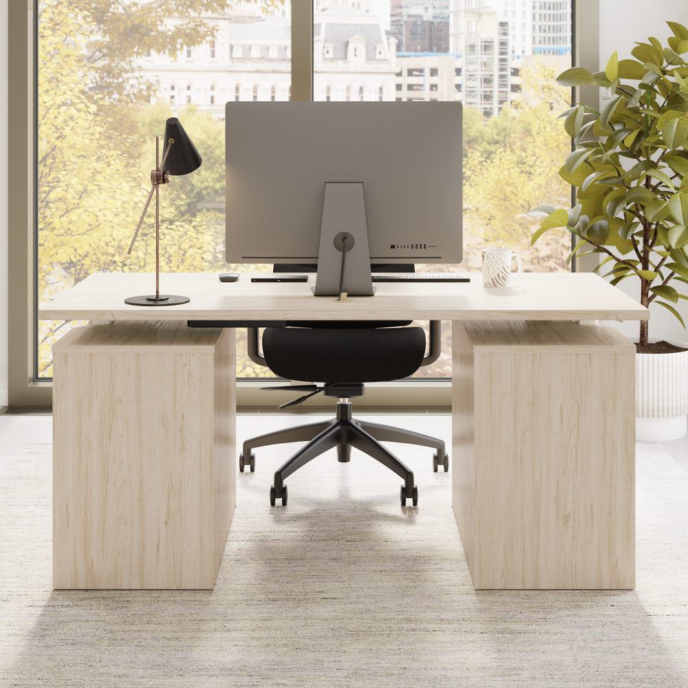 Stratus 60W x 30D Electric Height Adjustable Standing Desk with Drawers