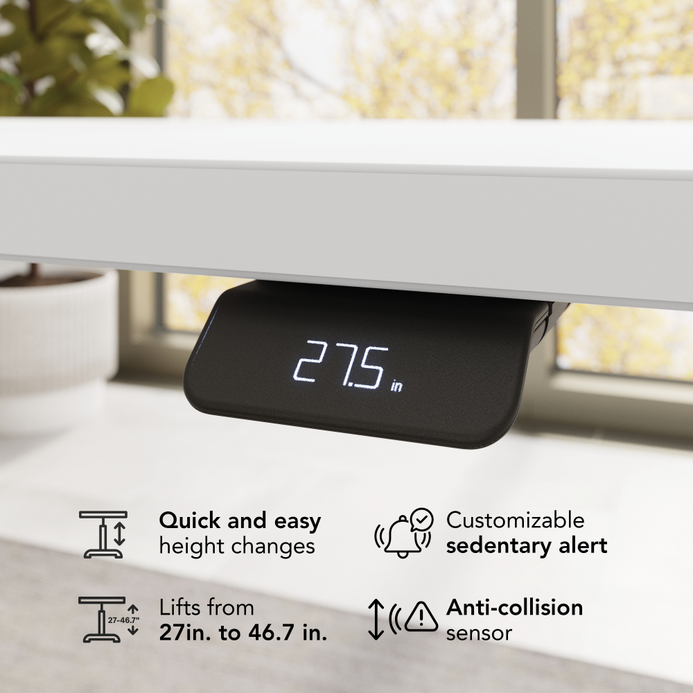 Stratus 60W x 30D Electric Height Adjustable Standing Desk with Drawers